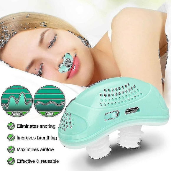 New 2023 Electric Mini Cpap Noise Anti Snoring Device Sleep Apnea Stop Snore Aid Stopper