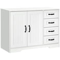 thumbnail image 1 of HOMCOM Buffet Moderne Armoire de Rangement, Placard d'Accent Autoportant Blanc, 1 of 10