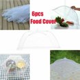 thumbnail image 4 of Mistaha 6Pcs 17'' Pop Up Mesh Lace Food Cover Tents Picnic BBQ Plate Umbrella Protector, 4 of 8
