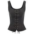 thumbnail image 1 of BLVB Renaissance Corset Tops Women Medieval Sleeveless Vest Western Outfit Plus Size Lace up Bodice, 1 of 4