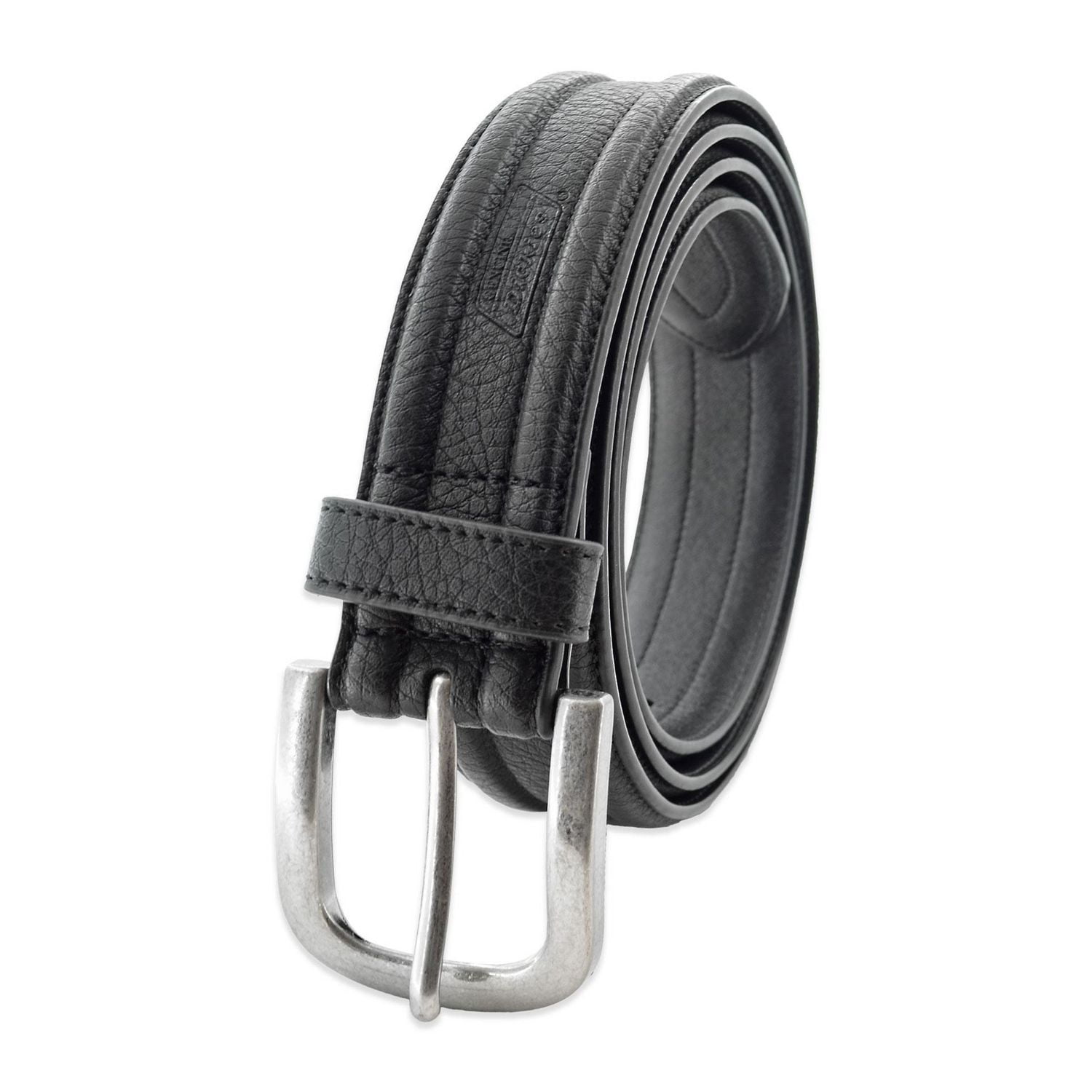 Genuine Dickies Big And Tall 38mm Harness Buckle Black Leather Belt