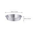 thumbnail image 4 of Miangastore 4Pcs Stainless Steel Dish Round Sauce Dish Home Restaurant Appetizer Serving Plate, 4 of 9