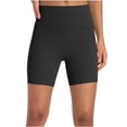 thumbnail image 1 of Yuyuzo Yoga Biker Shorts Womens High Waisted Belly Control Shapewear Workout Running Compression Shorts, 1 of 7