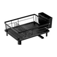 thumbnail image 2 of SPOORYYO Dish Drying Rack, Space-Saving Dish Rack, Dish Racks for Kitchen Counter, Kitchen Dish Drainers with Removable Utensil Holder, Plate Rack and Drainboard, 14.9''L x 11''W x 5.1"H, 2 of 7