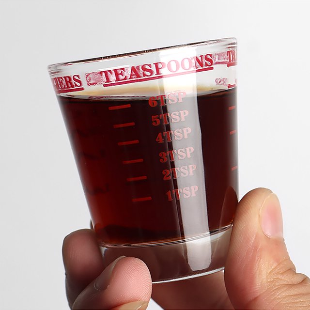 Product Category Glass&Bottle Cup Bottle 1 Product Title Thickened Coffee Graduated Glass Graduated Measuring Cup Double Measuring Cup With Graduated Coffee Cup Three Red Sizes