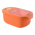thumbnail image 1 of ZheElen Grande Capacité de Stockage de Riz PP Fait Résistant aux Chocs Résistant à la Déchirure Sundries Conteneur de Stockage en Toute Sécurité Orange 5 Kg, 1 of 6