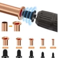 thumbnail image 1 of Swaging Tool Drill Bit Set 5 Flare Expanders Or 6 Pipe Expanders 1/4-Inch Hex Shank HVAC Tool Copper Pipe Bits, 1 of 5