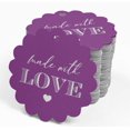 thumbnail image 4 of Inkdotpot 50 Pack Real Silver Foil Paper Tags Made With Love Text Favor Hang Tags, 4 of 6