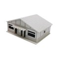 thumbnail image 1 of Xuanheng 1/87 Building Model Kits Layout Scenery for Model Railway Sand Table Diorama 12cmx9.1cmx5.5cm, 1 of 8