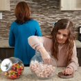 thumbnail image 5 of Large 91 oz. Round Glass Candy Storage Jar with Stainless Steel Top, Clear, 5 of 5