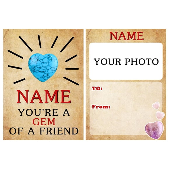Valentines Day Gifts for Kids Personalized photo card paper love card gift K2R7