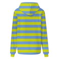 thumbnail image 4 of FAIWAD Womens Striped Drawstring Hoodies Casual Long Sleeve Color Block Pullover Tops Drop Shoulder Loose Sweatshirts, 4 of 5
