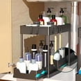 thumbnail image 4 of Under Sink Organizer | Pull Out Storage Rack for Kitchen & Bathroom Cabinets | Multi-Purpose Plastic Drawer Organizer for Laundry Room and Home Storage | 1 Piece, 4 of 6