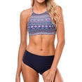 thumbnail image 1 of Charmo Womens Halter Bikini Swimsuits High Neck Two Piece Bathing Suit, 1 of 8