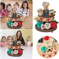 thumbnail image 2 of Back To School Tiered Tray Classroom Tiered Tray For Pencil Colorful School Party Supplies Wooden Table Decorations With Car Style Wicker Decorative Tray Extra Large Serving Tray Metal Small Desk, 2 of 4