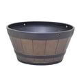 thumbnail image 1 of 1PCS Wooden Barrel Planter Round Hanging Garden Flower Pot Decor Plant Without chain, 1 of 8