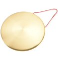 thumbnail image 1 of 22cm Hand Gong Brass Copper Chapel Opera Percussion with Round Play Hammer, 1 of 7