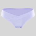 thumbnail image 3 of XZNGL Ladies Comfortable Prenatal Solid Color Large Size Abdominal Panties Low Waiste Underpants, 3 of 5