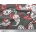 thumbnail image 3 of Soimoi Polyester Crepe Fabric Artistic Paisley Print Sewing Fabric Yard 42 Inch Wide, 3 of 3
