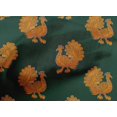 thumbnail image 4 of oneOone Cotton Poplin Fabric Peacock Block Print Fabric By Yard 42 Inch Wide, 4 of 4