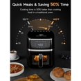 thumbnail image 4 of Kitchen Elite Digital Compact Air Fryer Oven with Window, 7 Presets, 5.28 Quart, Black, 4 of 7