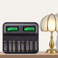 thumbnail image 4 of 8-Slot Smart Battery Charger - LED Display for AA/AAA NiMH Rechargeable Batteries, 4 of 6