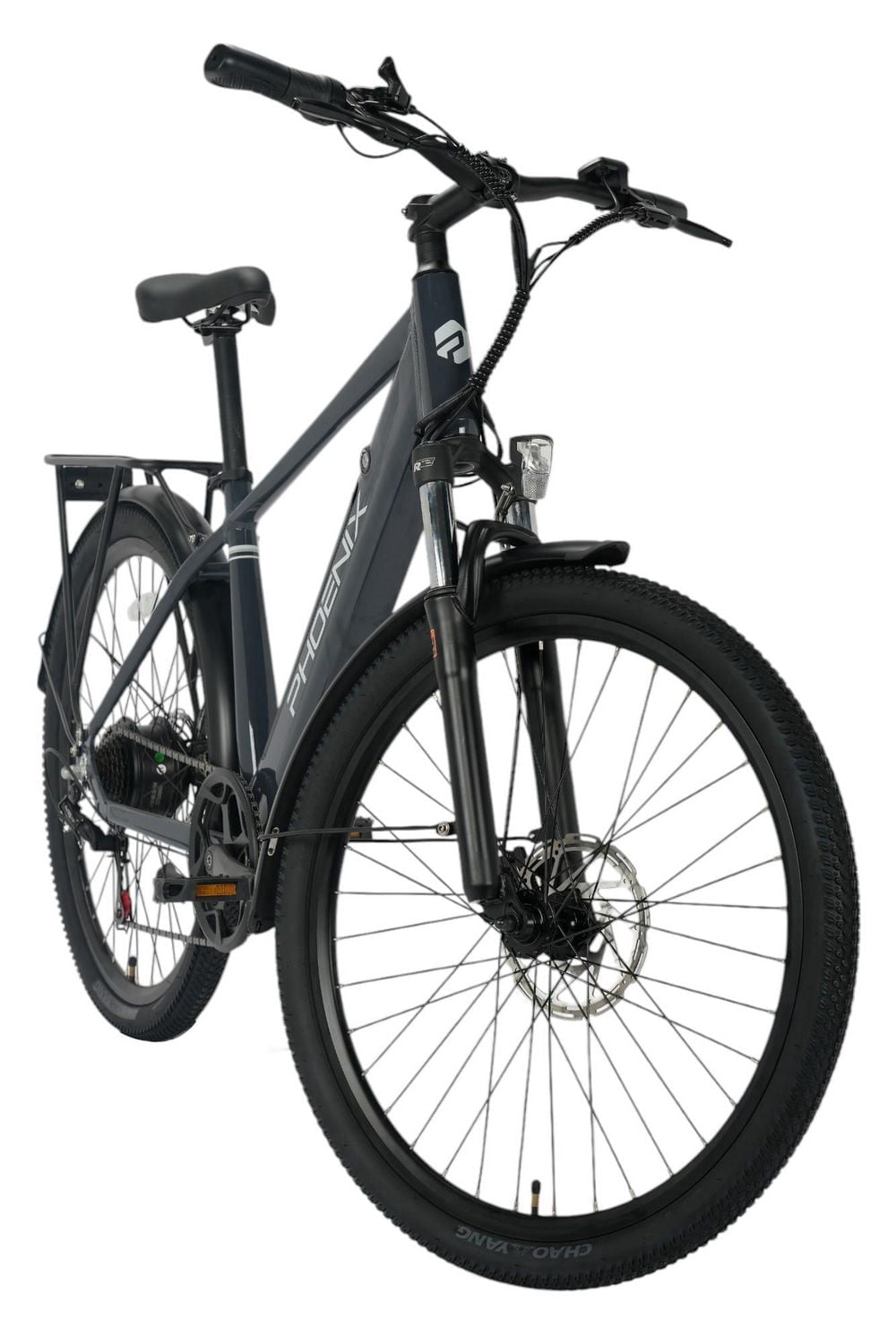 Phoenix Step-Over 27,5 po Suspension Avant Vélo Électrique Adulte 350W 36V/10,4Ah Shimano 7 Vitesses Freins à Disques Certifié UL2271/UL2849, Autonomie : 25 à 40 Miles