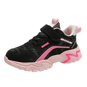 Splozh Kids Shoes Girls Sneakers Toddler Big Kids Shoes Boys Girls Breathable Sneakers Athletic Running Shoes Hot Pink,5.5-6 Years