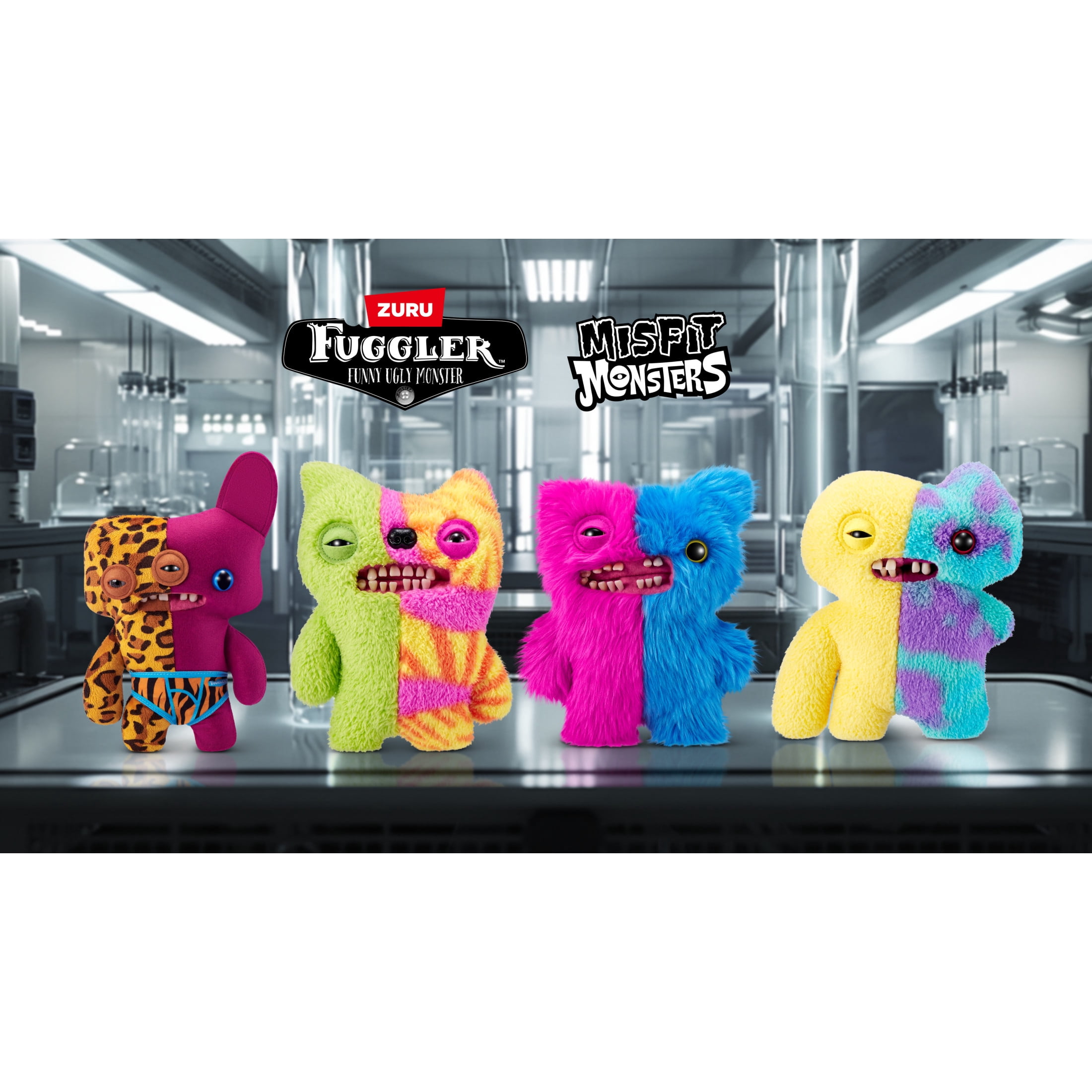 Fuggler Misfit Monsters 9-inch Series 1 (Mr Screech - Pink & Blue) by ZURU