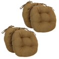 thumbnail image 1 of Coussins de Chaise Ronds Capitonnés en Microsuède Uni de 16 Po (Ensemble de 4), 1 of 2