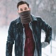 thumbnail image 2 of Fleece Neck Warmer Unisex Solid Color Neck Warmer Fleece Knitted Scarves Warmer Fashion Scarf, 2 of 3