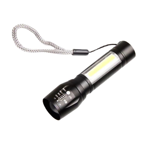 Qocolhg Mini Lampes de Poche Tactiques Rechargeables à Haut Lumens, Lampe de Poche Super Brillante, Lampes de Poche à DEL Zoomables pour le Camping d'Urgence, Plein Air, Urgence à la Maison