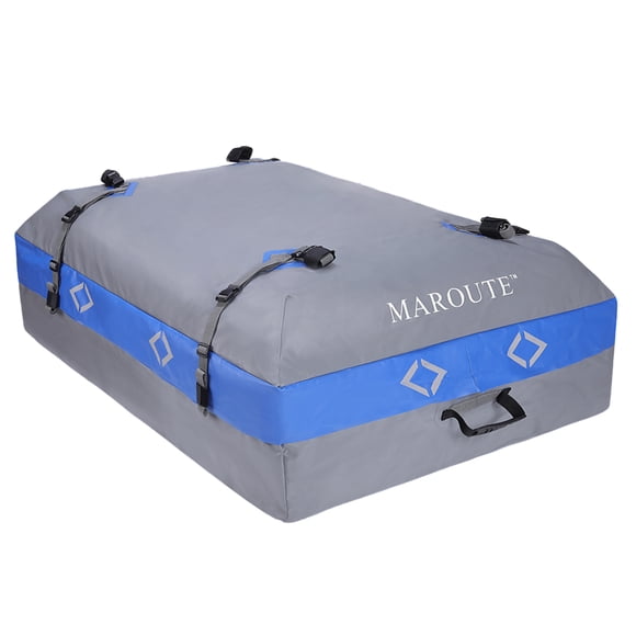 AKDSteel Heavy Duty Waterproof Rooftop Cargo Carrier Bag, Tear-Resistant Design With Anti-Slip Mat, 4/8 Door Hooks, And Storage Bag, Universal Fit For Cars With Or Without Roof Rack