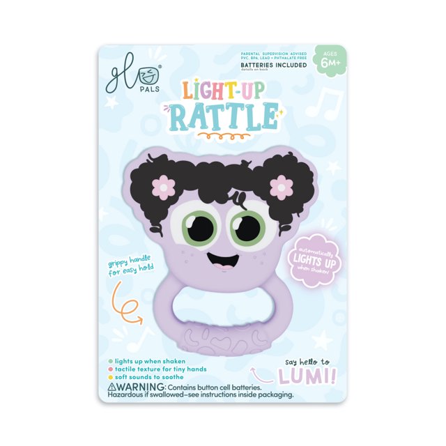 Glo Pals - Light Up Rattle - Lumi - Purple
