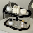 thumbnail image 4 of Multi-Tier Acrylic Storage Rack for Cosmetics and Perfumes, 27.5×17×17 cm, Clear Plastic Organizer with Non-Slip Base for Bathroom, Vanity, or Desk, 4 of 6
