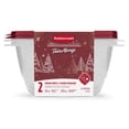 thumbnail image 1 of Rubbermaid TakeAlongs Food Storage Containers, 6.2-Cup Medium Bowl, Holiday Rhubarb Red, 2-Pack, 1 of 4