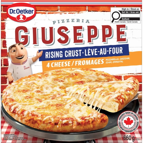 Dr. Oetker Giuseppe Pizzeria pizza lève-au-four 4 fromages 660g