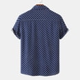 thumbnail image 4 of RKSTN Chemise pour Homme Plage Hawaïenne Décontractée Chemise à Pois Col Rabattu Blouse à Manches Courtes Hauts, 4 of 9