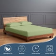 thumbnail image 2 of Real 1000 Thread Count RV Short Queen Size Sheets 100% Egyptian Cotton 4 PC Sheet Set, Luxurious Bedsheet Sets Soft Silky Sateen Weave, Breathable, Fits Upto 28 Inch EXTRA DEEP POCKET - Sage, 2 of 7