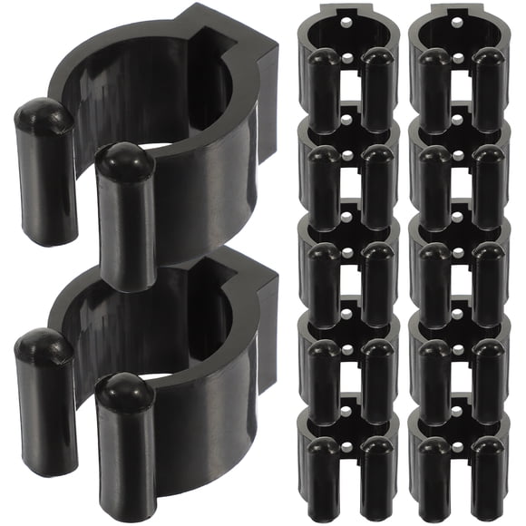 Milisten 12 Pcs Outils de Pêche Pinces de Club en Plastique Supports de Canne à Pêche Supports de Perche pour l'Extérieur