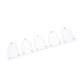thumbnail image 1 of Couvercle de Tige de Réglage, Plastique 3 Trous 5Pcs Conception Standard Truss Tige Couvercle Blanc pour Guitare, 1 of 8