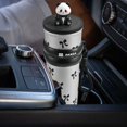 thumbnail image 1 of TIMIFIS Water Cup Cap Stainless Steel Large Capacity Straw Cup Kitchen Appliances, 1 of 8