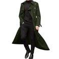 thumbnail image 2 of Qertyioot Hauts pour Hommes Mode Veste Décontractée Extérieur Manches Longues Manteau Chaud, 2 of 5