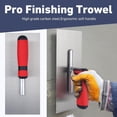 thumbnail image 2 of Stainless Steel Tile Scraper Tool with Soft Grip Handle for Concrete Drywall Plastering Masonry Construction Lightweight Durable Mud Board, 2 of 7