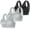 #01, variant on Amzcrzy 3PC Bras for Women No Underwire Comfy Breathable Embroidered Wireless Bras Supportive Seamless Push Up Bra Everyday T-Shirt Bralette