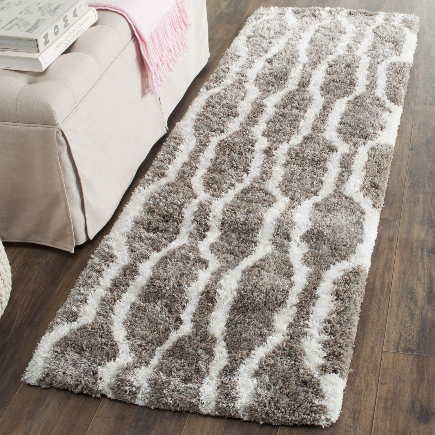 Safavieh Barcelona Melinda Tapis Peluche Shag Géométrique