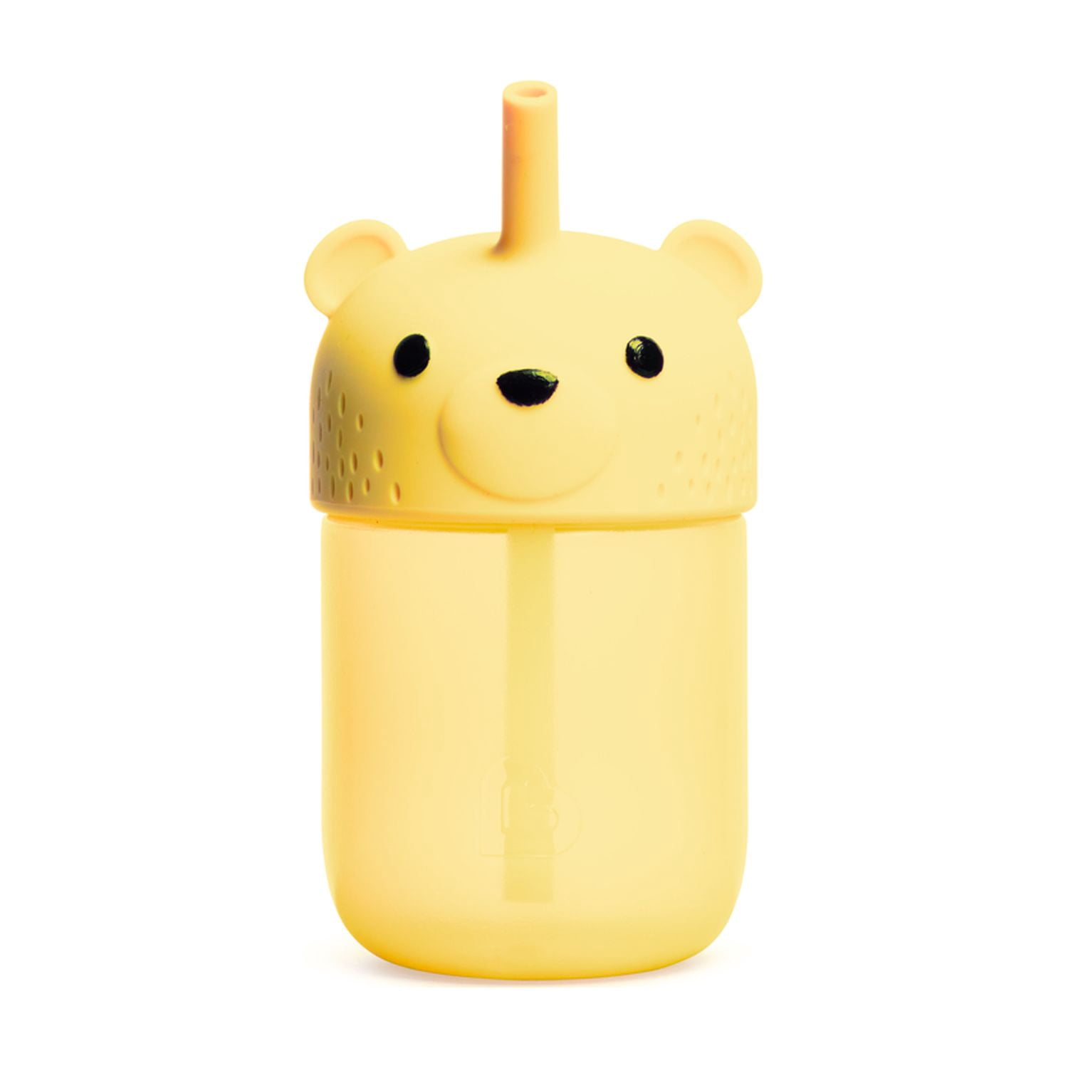 Munchkin Gentle™ Transition Honey Bear Straw Cup for Babies and Toddlers 6 Months and Up, Squeezable Sippy Bottle for Easy Drinking, 9 Ounce, Yellow