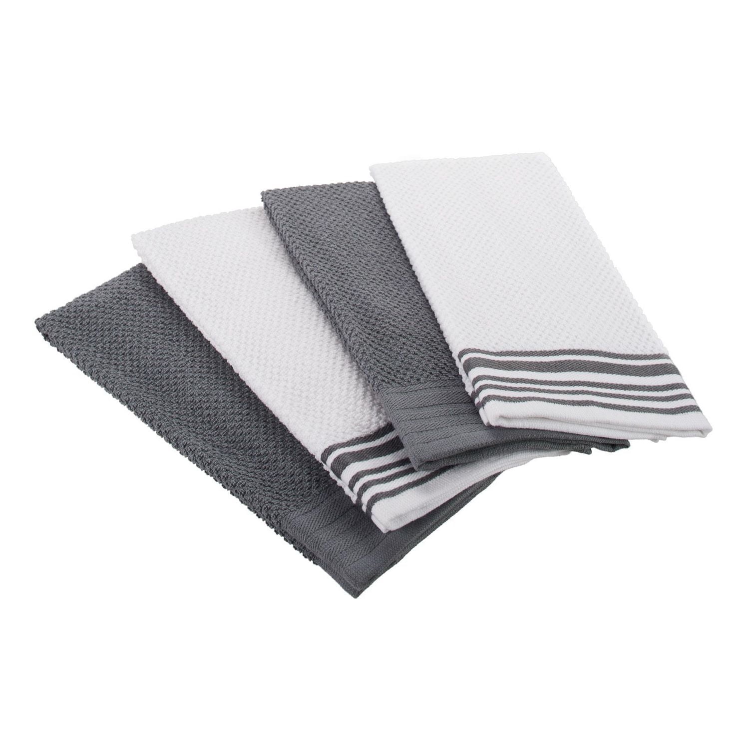Mainstays Paquet de 4 torchons de cuisine tissés 16 x 26 po