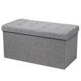 thumbnail image 1 of Costway 31.5''Fabric Foldable Storage Ottoman Toy Chest W/Removable Storage Bin Grey, 1 of 10