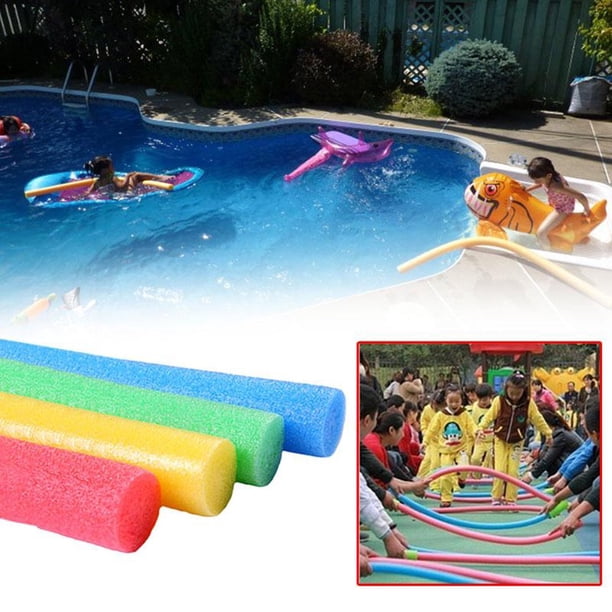 SLYNSHome Nouilles de Piscine en Mousse pour la Natation et Flottantes Bâton de Nage Bleu Jouet de Jeu d'Eau Flotteurs de Piscine